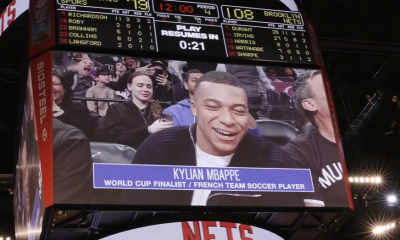 Victoire des Nets contre les Spurs en présence de Kylian Mbappé