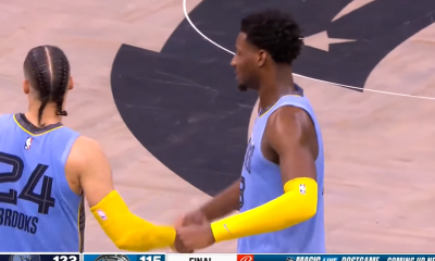 Jaren Jackson Jr et son coéquipier des Grizzlies Dillon Brooks